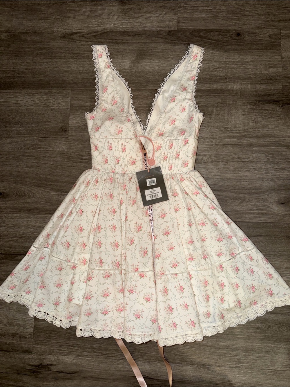 house of CB SALMA Rose Print Mini Dress - Picture 13 of 15